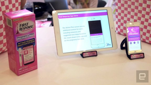 <a href="http://www.engadget.com/2016/01/06/you-can-now-buy-a-bluetooth-pregnancy-test/" target="_blank">Engadget</a>