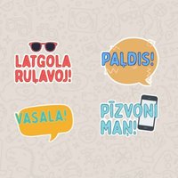 "Latgola ruļavoj!". Для WhatsApp выпустили приложение со стикерами на латгальском