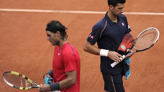 Rafael Nadal and Novak Djokovic 