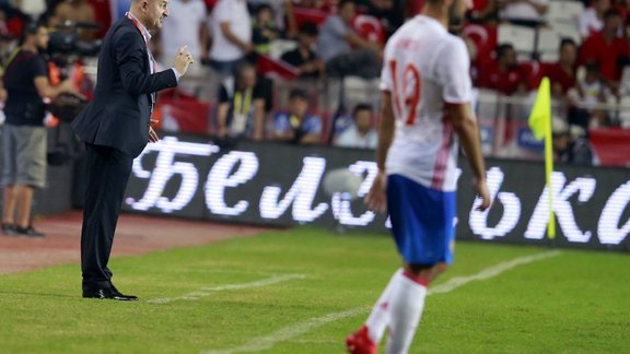 The Russian national team s head coach Stanislav Cherchesov