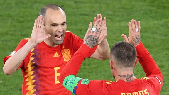 Andres Iniesta Sergio Ramos