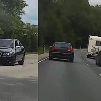 Video: Valmierā "Audi S8" pilsētā traucas ar 159 km/h un nepamana policiju