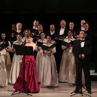 Foto: Marina Rebeka un Aleksandrs Antoņenko operas 'Norma' koncertuzvedumā