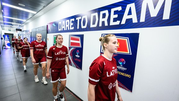 Eiropas čempionāts basketbolā sievietēm: Latvija - Melnkalne, basketbols, Latvijas sieviešu basketbola izlase