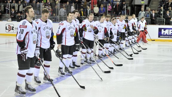 Pārbaudes spēle hokejā: Latvija - Slovākija