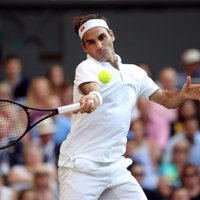 Federers 56. reizi spēlēs 'Grand Slam' turnīra ceturtdaļfinālā
