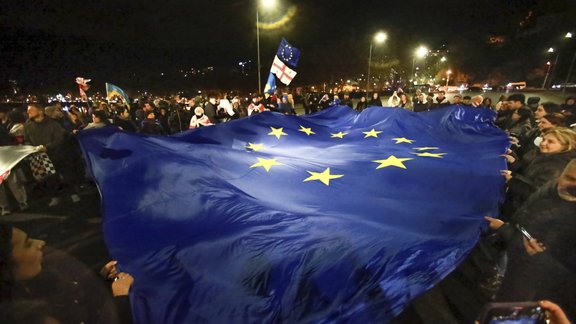 Protesti Tbilisi, Gruzijā 04.11.24