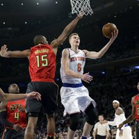 Porziņģis gūst 14 punktus 'Knicks' uzvarā pār 'Hawks'