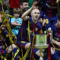 'Barcelona' futbolisti trīsdesmito reizi vēsturē triumfē Spānijas Karaļa kausa izcīņā