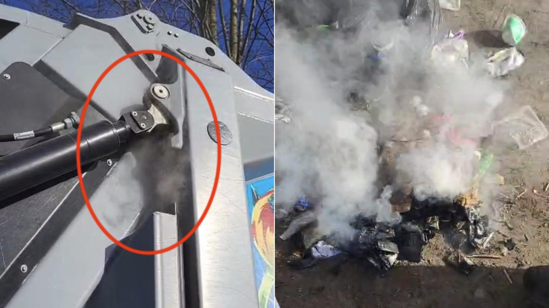 Video: Atkritumvedēja konteinerā Rīgā uzliesmojusi izmesta telefona baterija