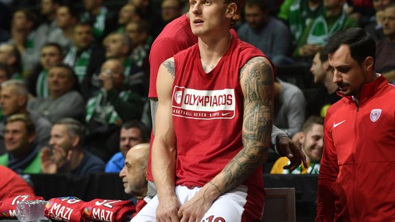 Basketbols. Jānis Timma, Jānis Strēlnieks un Olympiakos pret Žalgiris - 1