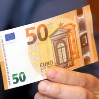 Foto: No nākamās nedēļas apgrozībā parādīsies jaunās sērijas 50 eiro banknotes
