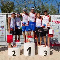 Samoilovs/Šmēdiņš izcīna uzvaru pirmajā Latvijas pludmales volejbola čempionāta posmā