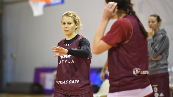 Basketbols: Latvijas sieviešu basketbola izlase gatavojas EČ kvalifikācijas mačam