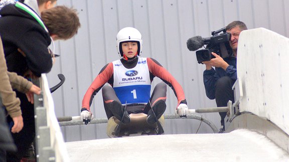 Tradicionās kamaniņu sporta pirmssezonas sacensības starta rāvienos "Prezidenta kauss 2015" - 48