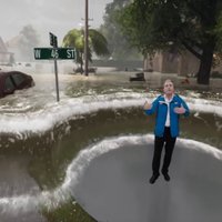 ВИДЕО: Американцев предупреждают об урагане с помощью крутой технологии дополненной реальности