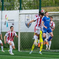 "Liepājas" un "Daugavpils" futbolisti virslīgas mačā spēlē neizšķirti