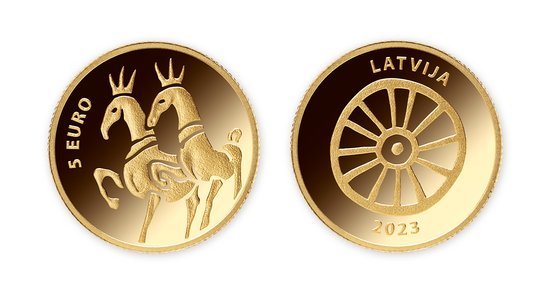 Izlaiž kolekcijas monētu 'Zelta zirgi'; cena pārsniedz 100 eiro