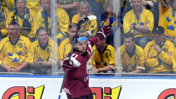 Hokejs, pasaules čempionāts: Latvija - Zviedrija