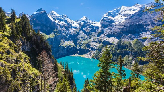 Oeschinensee ezers, Šveice, kalni