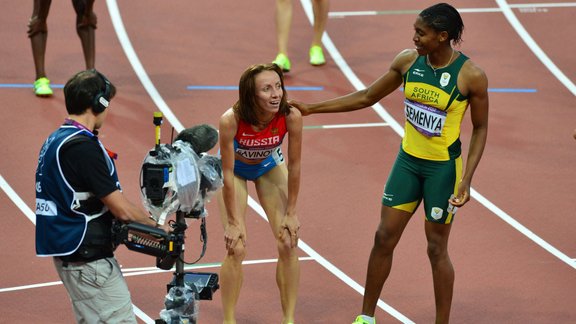 Mariya Savinova and Caster Semenya