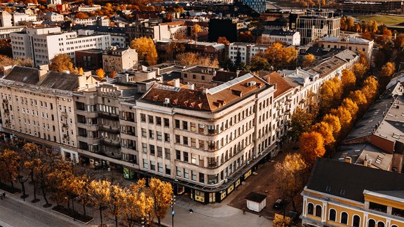 Laisvės alejas un S. Daukanta ielas krustojums. 