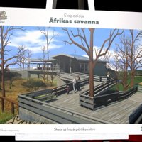 Rīga zoodārzā pabeigta ekspozīcijas 'Āfrikas savanna' būvniecība