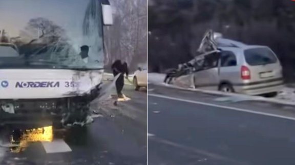 "Sieviete aizlidoja uz autobusa priekšu," aculiecinieki stāsta par otrdienas traģisko avāriju