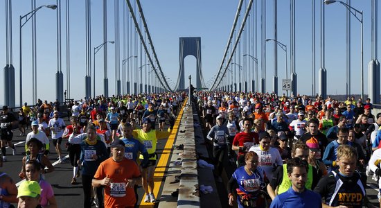 Fotoreportāža: Ņujorkas maratons fotogrāfu acīm