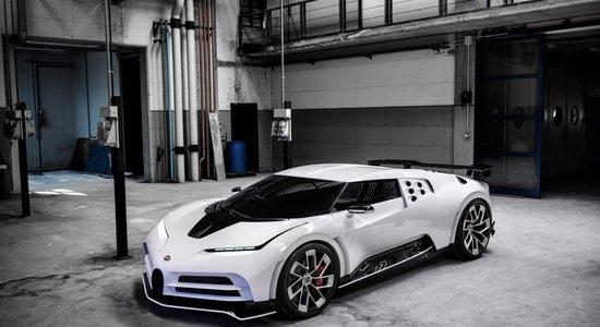 'Bugatti Centodieci' superauto ar 1600 ZS par astoņiem miljoniem eiro