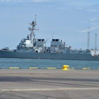 В Таллинне причалил эсминец ВМФ США "Оскар Остин"