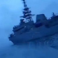 Video: Peldošais drons uzbrūk Krievijas kuģim 'Ivan Hurs'