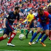 UEFA Čempionu līgas fināliste 'Atletico' Spānijas čempionāta priekšpēdējā kārtā zaudē pastarītei 'Levante'