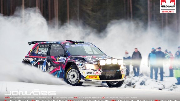 Kalendārs 'Rallijs Latvijā 2018'