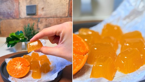 Koši un veselīgi – skābo mandarīnu želejkonfektes