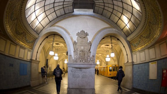 Heidelberger Platz underground station in Berlin  