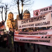 ФОТО: Протестующие против реформы образования требуют автономии русских школ