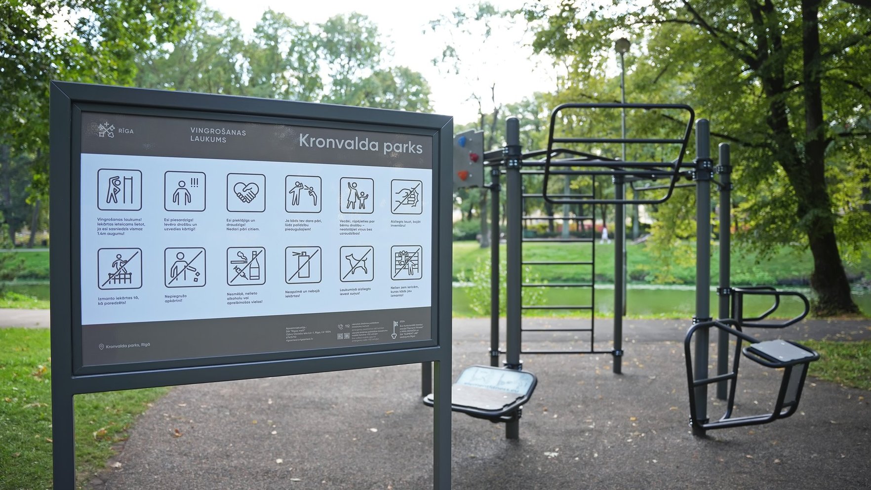 Video: Indrašis rīdziniekiem Kronvalda parkā izveido vingrošanas laukumu