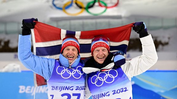 Johannes Thingnes Boe (R), Tarjei Boe, 2022 Winter Olympic Games, Beijing