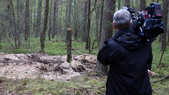 Polija, reportāža, mežs, nogāzies militārais objekts