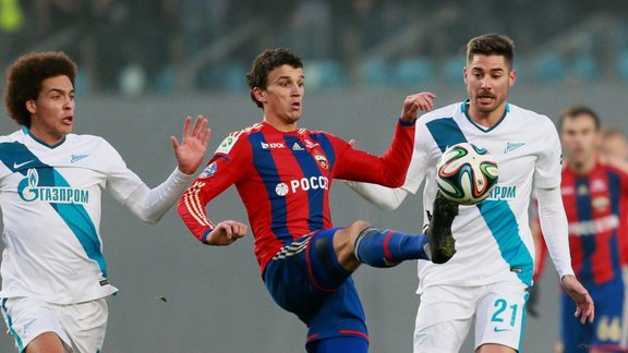 Witsel,  Yeryomenko, Javi Garcia (CSKA - Zenit)