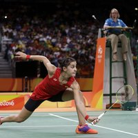Spāniete Marina kļūst par pirmo Eiropas olimpisko čempioni badmintonā sieviešu vienspēlē