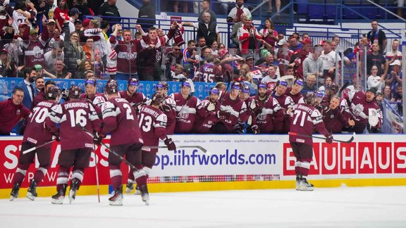 Hokejs, pasaules čempionāts 2024. Latvija - Francija