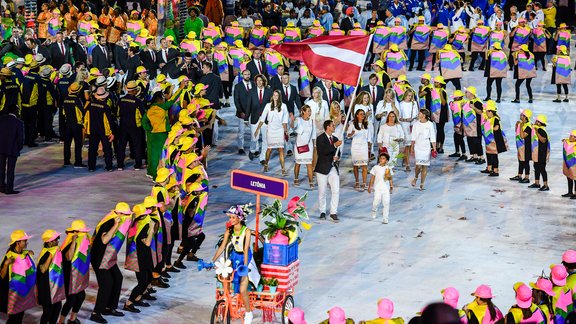 XXXI vasaras olimpiskās spēles, atklāšanas ceremonija. Latvijas delegācija - 4