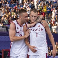 Latvijas 3x3 basketbolisti pirms olimpiskajām spēlēm teju uzspēlējuši pret bravūrīgo "Big3" Lasvegasā