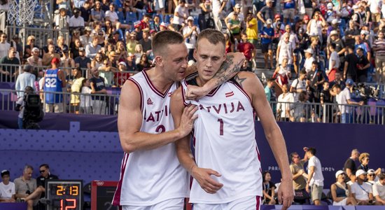 Latvijas 3x3 basketbolisti pirms olimpiskajām spēlēm teju uzspēlējuši pret bravūrīgo "Big3" Lasvegasā