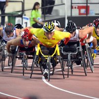 Foto: Latvijas sportisti pasaules paralimpiskajā vieglatlētikas čempionātā Dohā