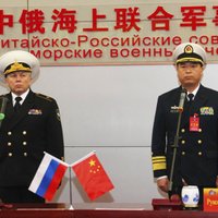 Ķīna un Krievija sāk kopīgas kara flotes mācības