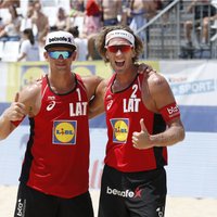 Латвийские волейболисты Самойлов и Шмединьш выиграли представительный турнир в Москве