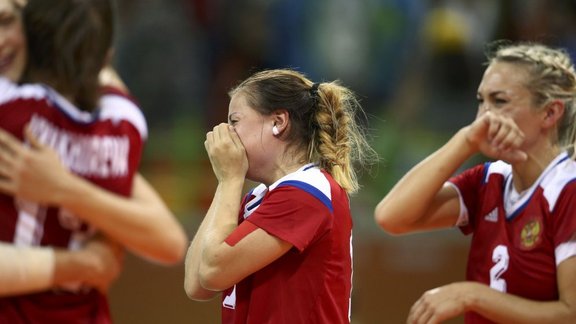 Olympics, handball semifinal Norway vs Russia